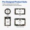 Avery® Printable Round Labels, 2" Diameter, Glossy White, Sure Feed® Technology, Pre-printed Gold Graduation Cap Design Great for Grad Parties, Laser & Inkjet Compatible, 120 Total